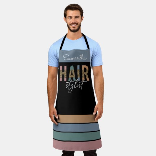 Personalisierter Friseur Schürze (Getragen)