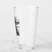 Personalisierter Friseurladen Retro-Haarschnitt-Sh Glas (Links)