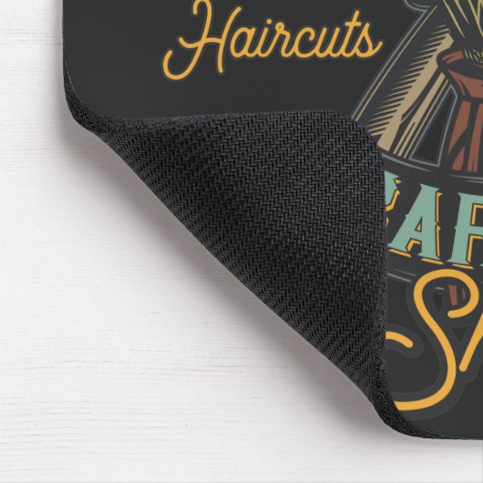 Personalisierter Friseurladen Retro-Haarschnitt-Sh Mousepad (Ecke)