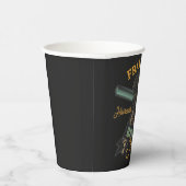 Personalisierter Friseurladen Retro-Haarschnitt-Sh Pappbecher (Rechts)