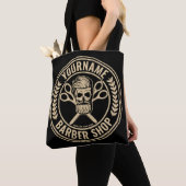 Personalisierter Friseursalon Skull Rockabilon Tasche (Von Nahem)