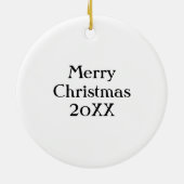 Personalisierter Froggy | Funny Frog Keramik Ornament (Hinten)