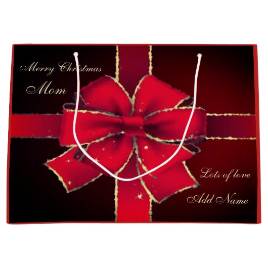 Personalisierter frohe große geschenktüte (Vorderseite)