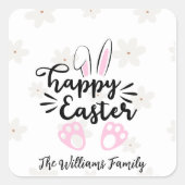 Personalisierter Frohe Ostern Aufkleber (Vorderseite)