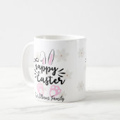 Personalisierter Frohe Ostern Becher Kaffeetasse (Vorderseite Links)
