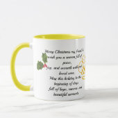 : Personalisierter Frohe Weihnachten Baum Wasserfa Tasse (Links)