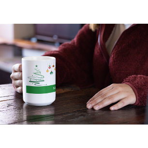 Personalisierter Frohe Weihnachten Becher Kaffeetasse