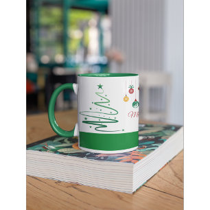 Personalisierter Frohe Weihnachten Becher Tasse
