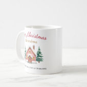 Personalisierter Frohe Weihnachten Oma Becher Kaffeetasse (Vorderseite Links)