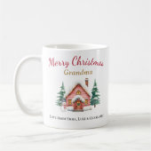 Personalisierter Frohe Weihnachten Oma Becher Kaffeetasse (Links)