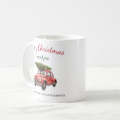 Personalisierter Frohe Weihnachten Opa Becher Kaffeetasse (Vorderseite Links)