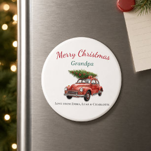Personalisierter Frohe Weihnachten Opa Magnet
