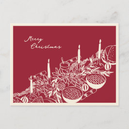 Personalisierter Frohe Weihnachten Tisch Minimal D