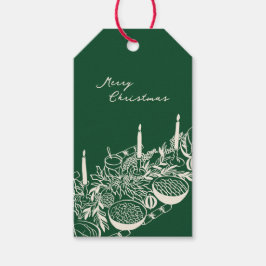 Personalisierter Frohe Weihnachten Tisch Minimal D Geschenkanhänger