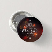 Personalisierter Frohe Weihnachtsbaum Button Butto (Vorne & Hinten)