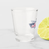 Personalisierter Froher Tag der Arbeit Schnapsglas (Links)
