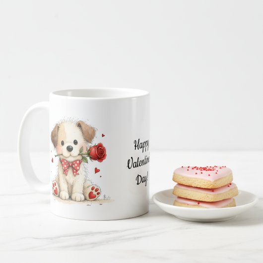 Personalisierter Froher Valentinstag Becher Kaffeetasse