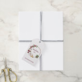 Personalisierter froher Weihnachtskranz mit dem Ja Geschenkanhänger (Mit Garn)