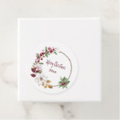 Personalisierter froher Weihnachtskranz mit dem Ja Geschenkanhänger (Beispiel)