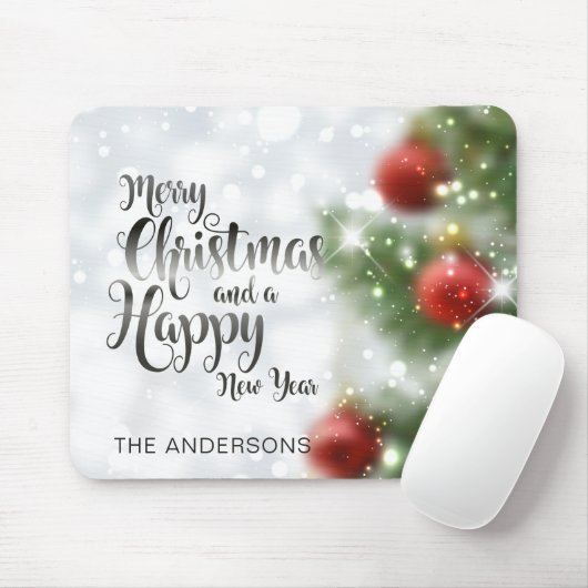 Personalisierter fröhlicher Weihnachtsbaum | Mousepad (Mit Mouse)