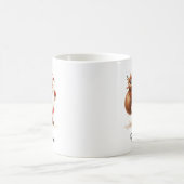 Personalisierter fröhlicher Weihnachtsmann-Kaffeeb Kaffeetasse (Mittel)