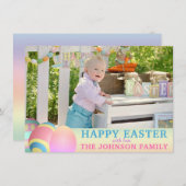 Personalisierter Frohsinn | FOTO Feiertagskarte (Vorne/Hinten)