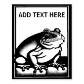 Personalisierter Frosch - Briefmarke der Holzkunst Gummistempel (Prägung)