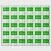 Personalisierter Frosch Geschenkpapier (Flach)