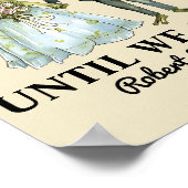 Personalisierter Frosch-Illustrationsjubiläum Poster (Ecke)