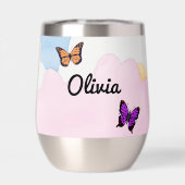 Personalisierter Frosch mit Blume auf Lilypad Insu (Rückseite)