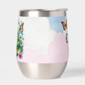 Personalisierter Frosch mit Blume auf Lilypad Insu (Links)