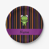 Personalisierter Frosch Pappteller (Vorderseite)