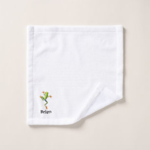 Personalisierter Frosch Waschlappen