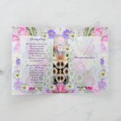 Personalisierter Frühling Blume Bouquet Happy Gebu Karte (Innenseite)