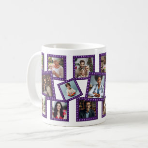 Personalisierter Frühlingsblüten-Rahmen für 17 Fot Kaffeetasse