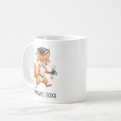 Personalisierter Fuchs-Abschluss Kaffeetasse (Vorderseite Links)