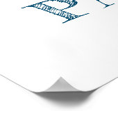 Personalisierter Fuchs Luftballon Poster (Ecke)