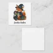 Personalisierter Fuchs-Tee Begleitkarte (Vorne/Hinten)