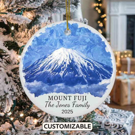 Personalisierter Fuji-Ornament, Japan Keramik Ornament