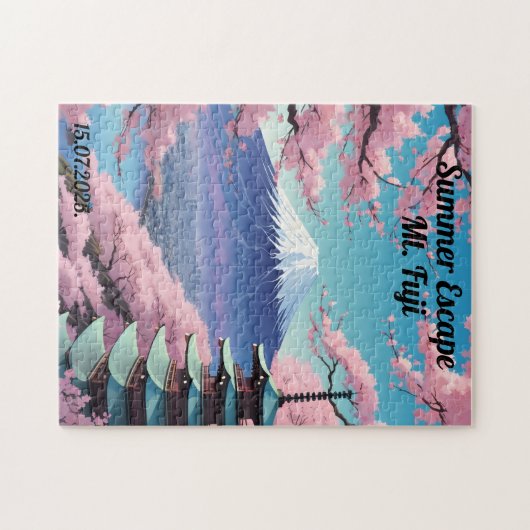 Personalisierter Fuji Puzzle (Horizontal)