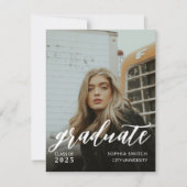 Personalisierter Full Foto Abschluss Einladung (Vorderseite)