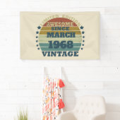 Personalisierter fünfundfünfzigster 55. Geburtstag Banner (Insitu)