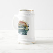 Personalisierter fünfundfünfzigster 55. Geburtstag Bierglas (Vorderseite Links)