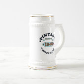 Personalisierter fünfundsiebzigster Geburtstag 75 Bierglas (VorderseiteRechts)