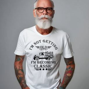 Personalisierter fünfundsiebzigster vintage 75. Ge T-Shirt