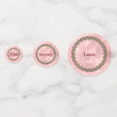 Personalisierter funkelnd Rosa Glückwunsch zum 70. Konfetti (Vorderseiten)