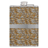 Personalisierter Funkelnd Silbergoldkolben Flachmann (Rückseite)