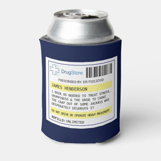 Personalisierter Funny Beer/Apfel/sonstige Verschr Dosenkühler (Kanne Rückseite)