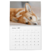 Personalisierter Funny Corgi Dog Foto-Kalender Kalender (Jan 2027)