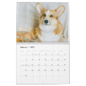 Personalisierter Funny Corgi Dog Foto-Kalender Kalender (Feb 2027)